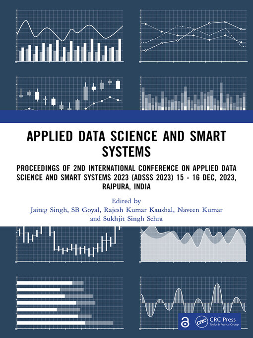 Title details for Applied Data Science and Smart Systems by Jaiteg Singh - Available